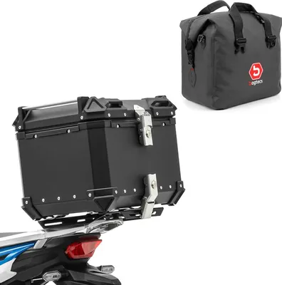 Image de Set moto Topcase aluminium 45L + sac intérieur Dry Bag # XB45 Alu To