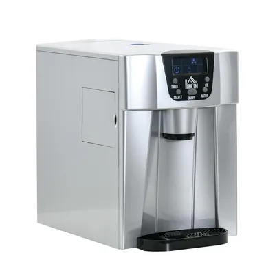 Produktbild von Eiswürfelmaschine mit 2L Wassertank und Selbstreinigungsfunktion LCD-Display Eiswürfelbereiter Ice Maker 12kg/24h für Küche Büro