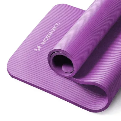 Obrázek produktu pro Cvičební podložka Wozinsky 183 x 61 x 1,5 cm – silná gymnastická podložka na jógu – fialová