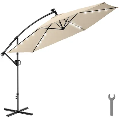 Obrázek produktu pro tectake® slunečník Artemis 3,5 x 3,5 m, otočný o 360° s dvojitou střechou