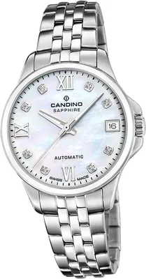Produktbild von Candino Edelstahl Damen Uhr Analog Luxus Armbanduhr silber Automatik D2UC4770/1