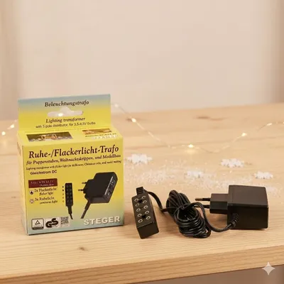 Produktbild von Original Steger Beleuchtungstrafo für Flackerlicht, Krippenzubehör, 07-317.01