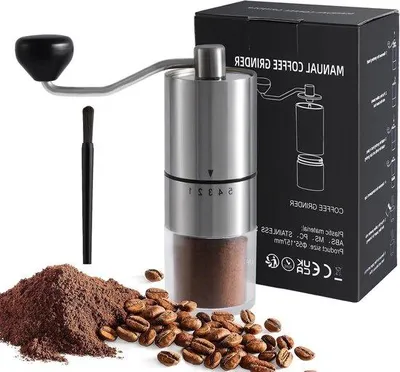Produktbild von Elektrische Kaffeemühle instelbar für Zuhause und Büro aus Edelstahl
