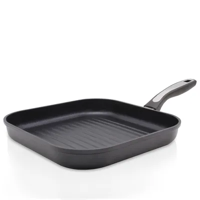 Produktbild von Karl Krüger 2228D Aluguss-Steak-/Grillpfanne Delta mit Rillenboden und hochwertiger Antihaft-Versiegelung  - 28 x 28 cm , eckig