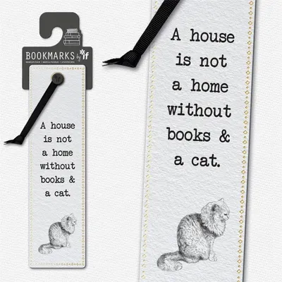 Image de Literary Bookmarks Books A Cat – Lingua: Inglese