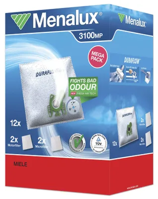 Produktbild von Menalux 3100MP 12 Staubbeutel und Filter für Staubsauger