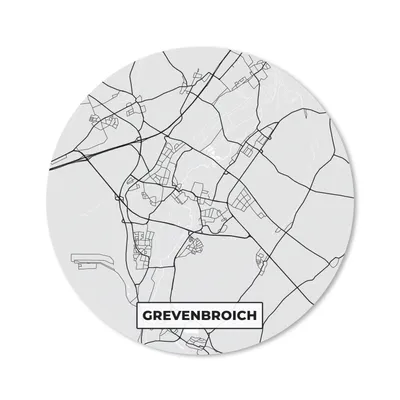 Produktbild von MuchoWow® Mauspad Mousepad Karte - Grevenbroich - Stadtplan - Deutschland - Karte 40x40 cm - Mousepads - Maus Mat - Pad - Mausunterlage - Schreibtisch Accessoires