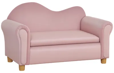 Image de Canapé pour enfants HOMCOM avec rangement, canapé de jeu pour enfants de 3 à 5 ans