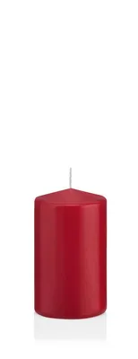 Produktbild von INNA-Glas Wachskerze Maeva, dunkelrot, 10cm, Ø 6cm, 33h - Germany - Stumpenkerze - Windlicht Kerze