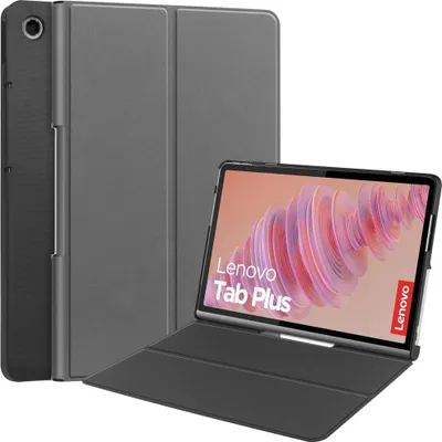 Produktbild von Lenovo Tab Plus Hülle - Coverup Tri-Fold Ständer Klapphülle mit Schlaf/Wach-Funktion - Grau