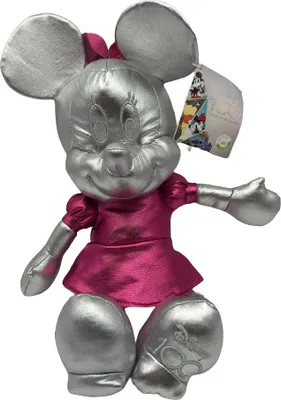 Produktbild von Disney 100 Platinum Minnie Mouse 25 cm Plüschtier Stofftier Kuscheltier