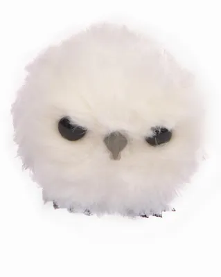 Uilenball Ø7cm hängende Weihnachtsdekoration weiß