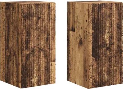 Obrázok produktu pre TV nástenná skriňa Nástenný 2 pcs Staré drevo 30 x 31 x 60 cm