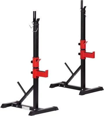 Obrázok produktu pre HMS Dvojdielny REGULOVANÝ stojan na činky max. 250 kg + záťažové kolíky