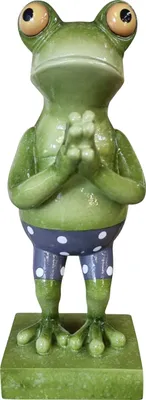 Produktbild von Dekofigur Frosch stehend 30 cm bunt