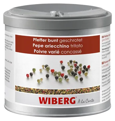 Zdjęcie produktu dla Pieprz Wiberg, kolorowo mielony, złożona różnorodność smaków 290g