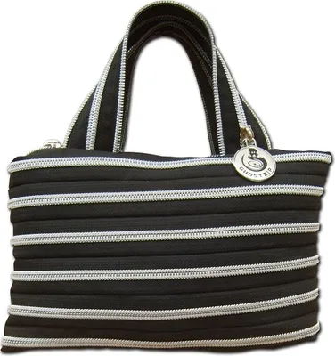 Produktbild von GHOSTZIP® Handtasche Abendtasche Clutches Tasche  Schwarz / Silber
