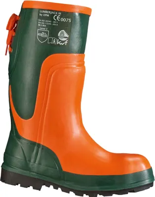 Produktbild von Forstsicherheitsstiefel Ulme Gr.46 oliv/orange Naturkautschuk