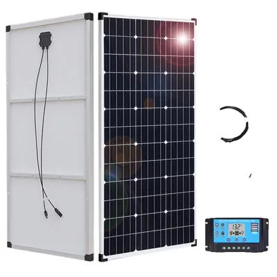 Produktbild von Solarpanel-Set für Wohnmobile und Häuser, hohe Effizienz, langlebiger Aluminiumrahmen , 320w 2 Stück 160w Set