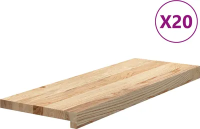 Produktbild von vidaXL Treppenstufen 20 Stk. Unbehandelt 70x30x2 cm Massivholz Eiche
