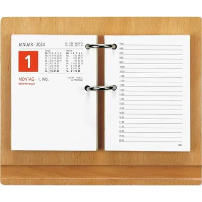 Produktbild von Zettler 609872 Kalendergestell ohne Block - 18,5 x 15,5cm, Buche hell