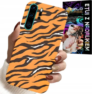 Immagine prodotto di Custodia Per Huawei P30 Pro - Cover Posteriore A Strisce Di Tigre + Pellicola
