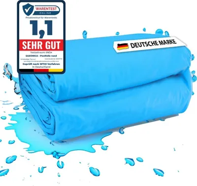 Produktbild von Poolfolie Achtform Pool I 470 x 300 x 120 cm I 0,8 mm I blau