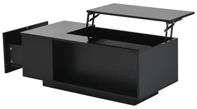 Zdjęcie produktu dla Stolik kawowy - stolik pomocniczy - stolik boczny - stolik do salonu - stolik - regulowana wysokość