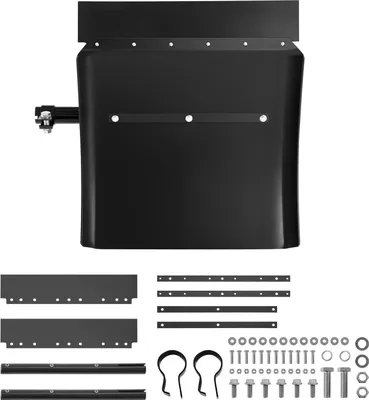 Produktbild von SucceBuy Viertelschmutzfänger aus HDPE für Sattelschlepper, 61 x 61 cm Kotflügel mit Rohrhalterung und Befestigungsmaterial, 1 Paar rechter und linker Viertelkotflügelsatz für Freightliner