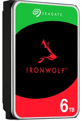 Image de Disque dur, Seagate, 6 To, 5400 tr/min, SATA-600, 256 Mo, IronWolf