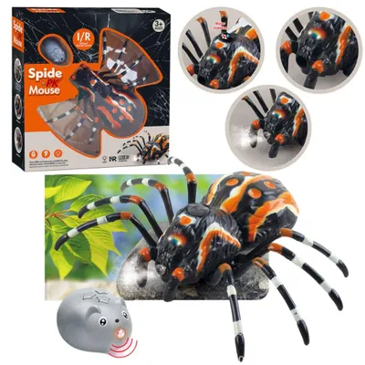 Zdjęcie produktu dla Pilot Leantoys Pająk Tarantula na podczerwień, czarny, R/C ST