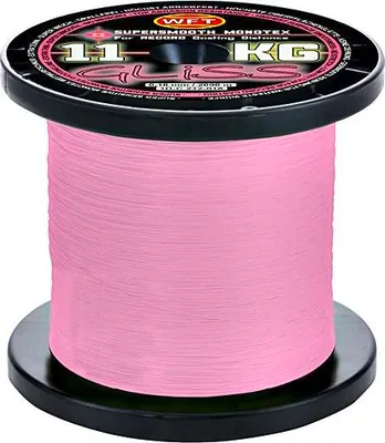 Produktbild von WFT GLISS Angelschnur, 2000m, 0,12mm Durchmesser, 6 kg Tragkraft, pink, UV-beständig & abriebfest