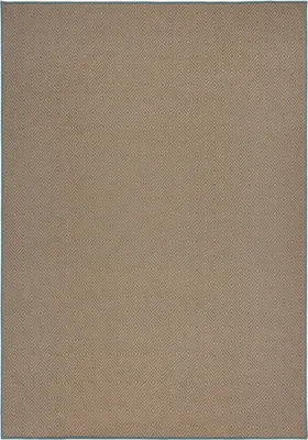 Produktbild von 200x290 cm Teppich Geometric Jute Blue