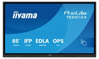 Obrázok produktu pre iiyama TE6513A-B2AG Signage Display 163.8 cm (64.5') Wi-Fi, 163,8 cm (64.5"), Wi-Fi