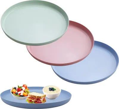 Obrázok produktu pre Štýlová sada 3 farebných okrúhlych podnosov na večierky a catering