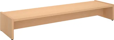 Produktbild von Monitorständer ZOOM, Buche – Bildschirmerhöhung 100cm für 2 Monitore, ergonomischer Schreibtischaufsatz, Organizer für Schreibtisch