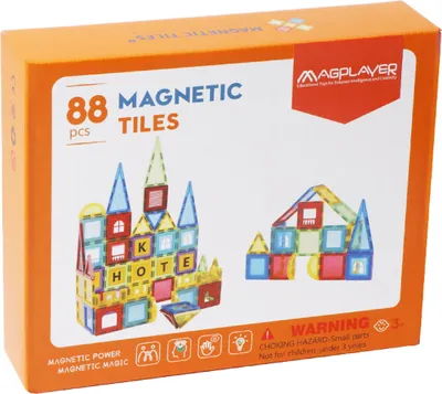 Obrázek produktu pro 3D magnetická stavebnice - 88 prvků