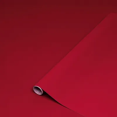 Produktbild von Rote Veloursfolie, 45 cm x 1 m - selbstklebende Möbelaufkleber, Folie für die Küche, dekorative Folie, Vinyl-Kontaktpapier