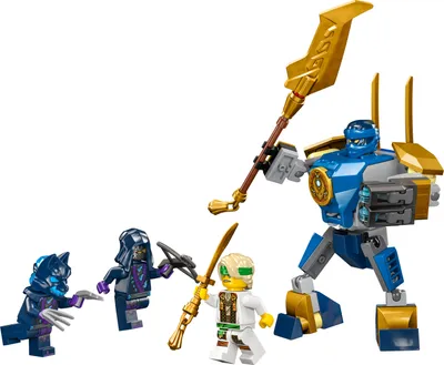Produktbild von LEGO NINJAGO Jay Battle Mech, Ninja-Spielzeug für Kinder mit Figuren inkl. Jay-Minifigur mit Mini-Katana, Actionfiguren & Mechs, kleines Geschenk für kreative Jungs und Mädchen ab 6 Jahren 71805