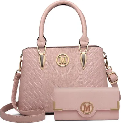 Immagine prodotto di Miss Lulu Ladies Handbag Medium Crossbody Tote Bag Pelle nera PU