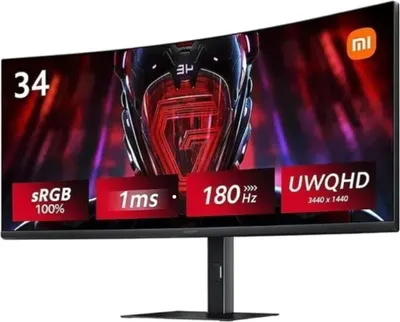 Produktbild von Xiaomi G34WQi Computerbildschirm 86 4 cm (34 ) 3440 x 1440 Pixel Wide Quad HD LED Schwarz
