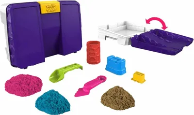 Produktbild von Kinetic Sand Sandspiel Koffer, Kinetischer Sand für Kinder, 5 Jahr(e), Mehrfarbig
