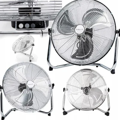 Zdjęcie produktu dla Metalowy Wentylator Podłogowy Cyrkulator Powietrzny 110W Mocny Wiatrak