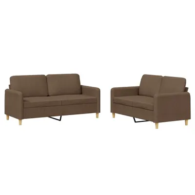 Produktbild von VidaXL 3202089, Braun, Schaum, Metall, Polyester, Textil, 158 cm, 77 cm, 80 cm