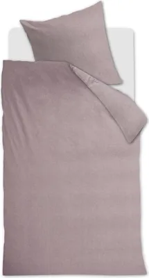 Produktbild von Beddinghouse Biber-Bettwäsche-Garnitur Frost Farbe Mauve Größe 135x200+80x80