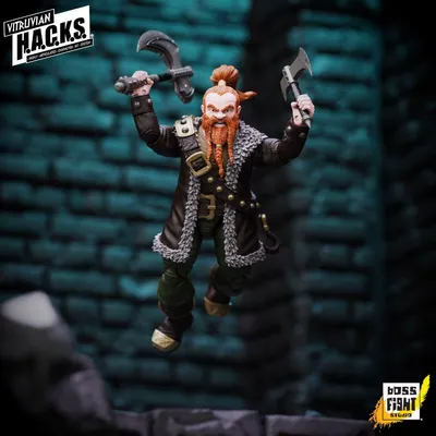 Zdjęcie produktu dla Vitruvian H.A.C.K.S. Figurka krasnoludzkiego najemnika Grimgroma