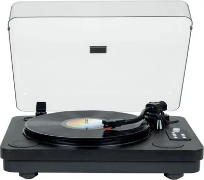 Obrázek produktu pro Gramofon s Bluetooth THOMSON TT650BT, USB nahrávání, 2 reproduktory, černý