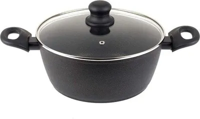 Produktbild von Großer 24 cm Antihaft-Edelstein-Kochtopf - Großes Kochkessel-Set