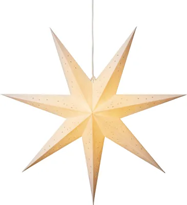 Produktbild von Konstsmide Weihnachtsbeleuchtung  Weißer Papierstern 78cm 7 Zacken