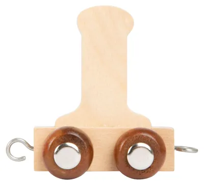 Imagen del producto de Small Foot: Tren de letras de madera, letra "I", set de 12 piezas, juguete
